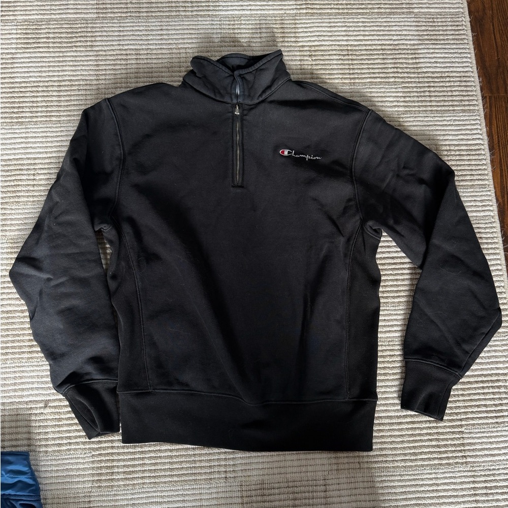 Champion Women's Black Zip-Up Sweater